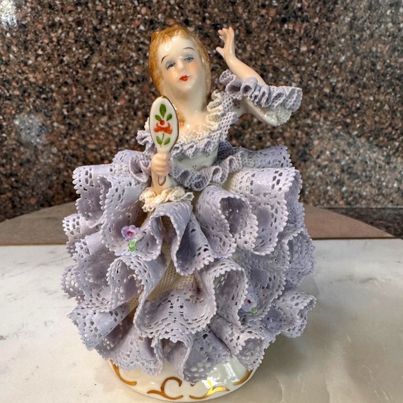 SOLD Dresden Doll - Susannah - Lilac Time Collection - Irish Dresden - Picture 1 of 5